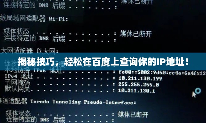 揭秘技巧，轻松在百度上查询你的IP地址！