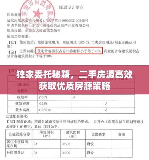 独家委托秘籍，二手房源高效获取优质房源策略