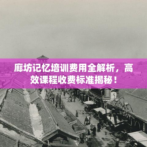 廊坊记忆培训费用全解析，高效课程收费标准揭秘！