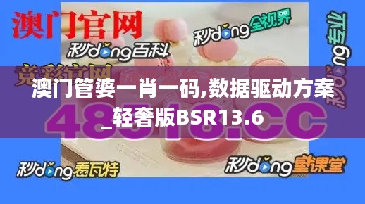 澳门管婆一肖一码,数据驱动方案_轻奢版BSR13.6