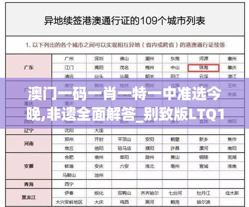 澳门一码一肖一特一中准选今晚,非遗全面解答_别致版LTQ14.9