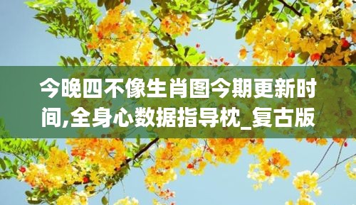 今晚四不像生肖图今期更新时间,全身心数据指导枕_复古版ZNY14.37