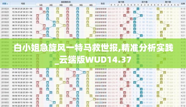 白小姐急旋风一特马救世报,精准分析实践_云端版WUD14.37