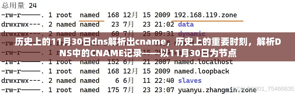 历史上的重要时刻，解析DNS中的CNAME记录——以11月30日节点回顾