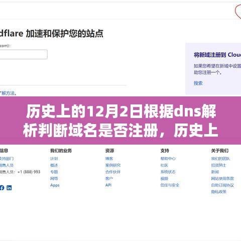 如何通过DNS解析判断域名是否注册？历史上的12月2日详解过程分享！