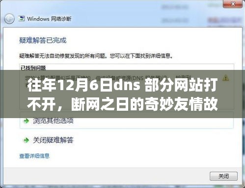 往年DNS故障日下的奇妙友情故事，断网之日的DNS故障与温馨陪伴日常