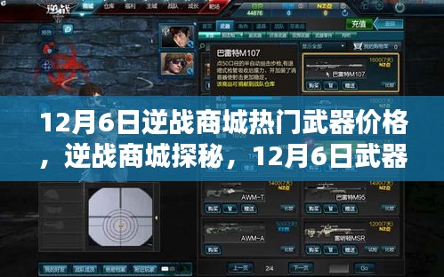 逆战商城探秘，揭秘12月6日热门武器价格与奇妙日常