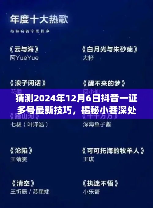 揭秘抖音一证多号最新技巧，探寻神秘小店，开启奇幻之旅（2024年12月6日最新）