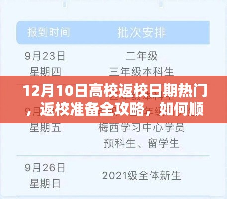 12月10日高校返校攻略，返校准备全解析，顺利应对返校高峰