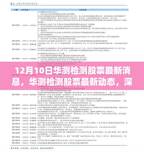 华测检测最新动态与行业消息深度解析（12月10日）