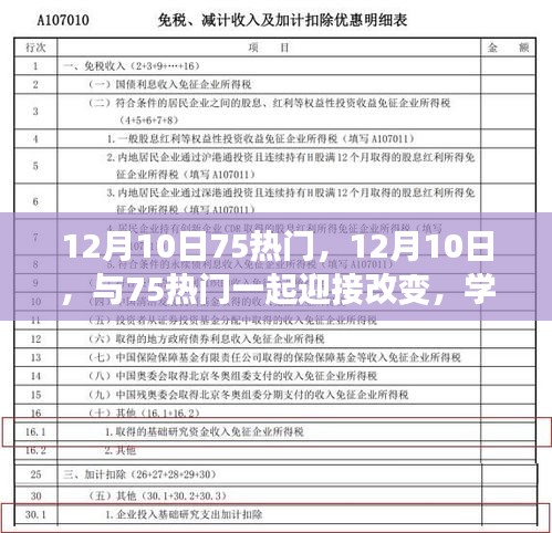 12月10日热门趋势下的学习变革，自信闪耀，无限可能