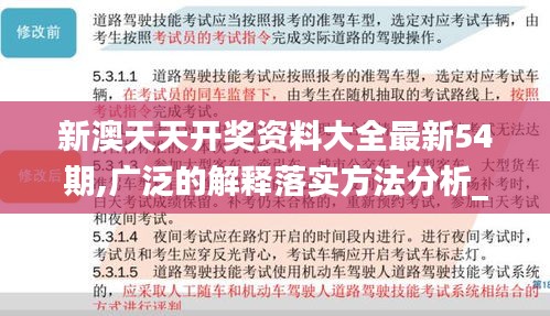 新澳天天开奖资料大全最新54期,广泛的解释落实方法分析_高级版6.241