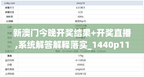 新澳门今晚开奖结果+开奖直播,系统解答解释落实_1440p110.739