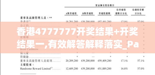 香港4777777开奖结果+开奖结果一,有效解答解释落实_PalmOS14.382