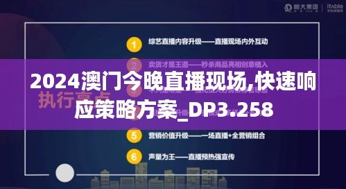 2024澳门今晚直播现场,快速响应策略方案_DP3.258