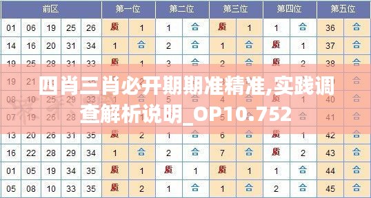 四肖三肖必开期期准精准,实践调查解析说明_OP10.752