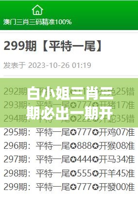 白小姐三肖三期必出一期开奖,精准实施步骤_工具版2.490