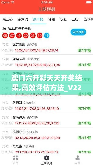 澳门六开彩天天开奖结果,高效评估方法_V22.452