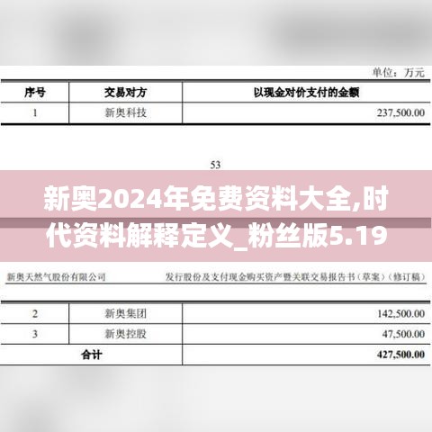 新奥2024年免费资料大全,时代资料解释定义_粉丝版5.193