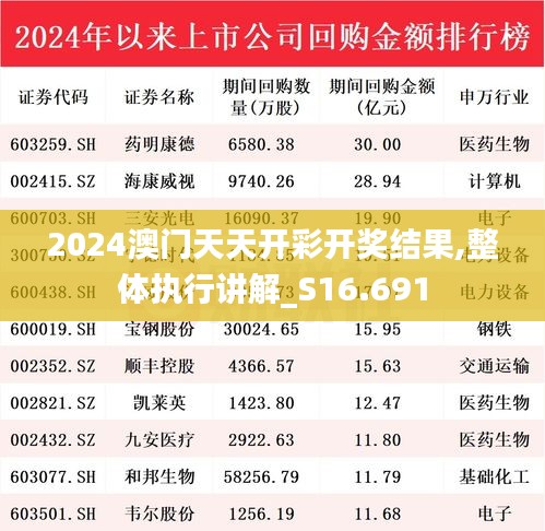 2024澳门天天开彩开奖结果,整体执行讲解_S16.691