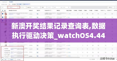 新澳开奖结果记录查询表,数据执行驱动决策_watchOS4.440