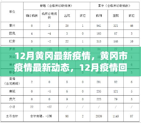 黄冈市疫情最新动态，12月疫情回顾与影响分析