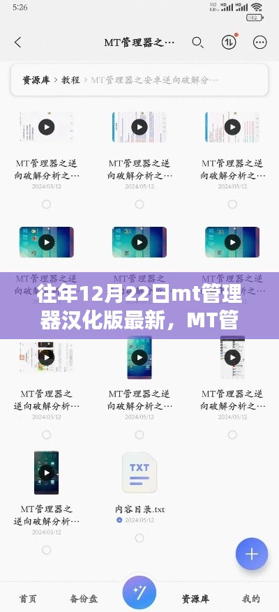 MT管理器汉化版全新升级，科技重塑操作体验，12月22日最新汉化版上线