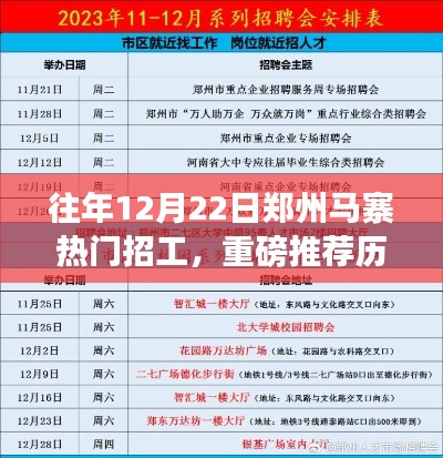 历年12月22日郑州马寨热门招工全解析，你错过了哪些机会？重磅推荐！