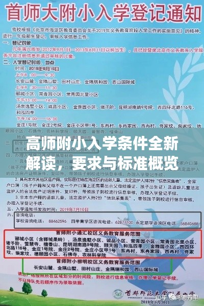 高师附小入学条件全新解读，要求与标准概览