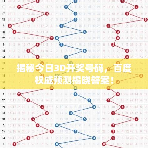 揭秘今日3D开奖号码，百度权威预测揭晓答案！