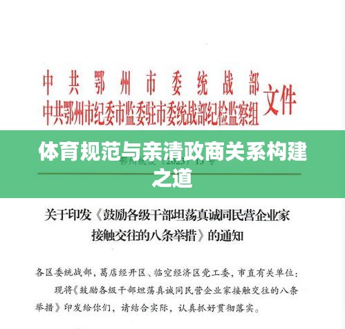 体育规范与亲清政商关系构建之道