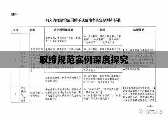 取缔规范实例深度探究