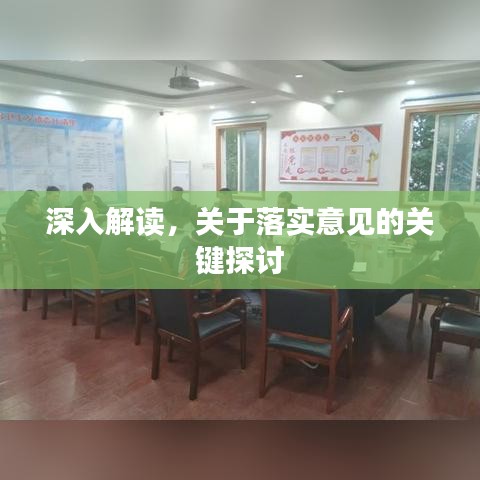 深入解读，关于落实意见的关键探讨