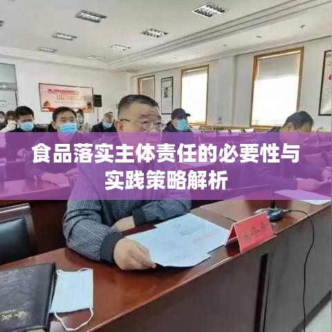 食品落实主体责任的必要性与实践策略解析