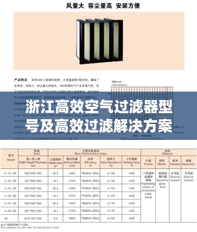 浙江高效空气过滤器型号及高效过滤解决方案深度解析