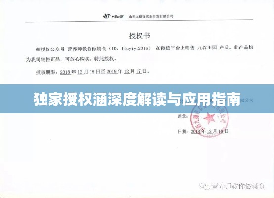 独家授权涵深度解读与应用指南