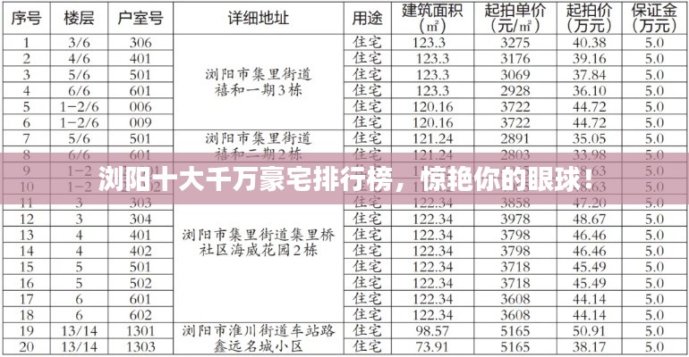 浏阳十大千万豪宅排行榜，惊艳你的眼球！