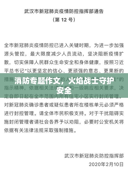 消防专题作文，火焰战士守护安全
