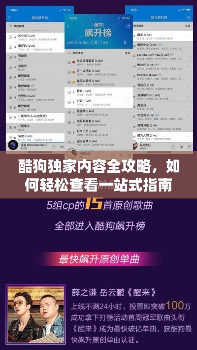 酷狗独家内容全攻略，如何轻松查看一站式指南