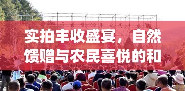 实拍丰收盛宴，自然馈赠与农民喜悦的和谐交响