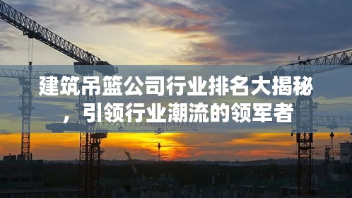 建筑吊篮公司行业排名大揭秘，引领行业潮流的领军者